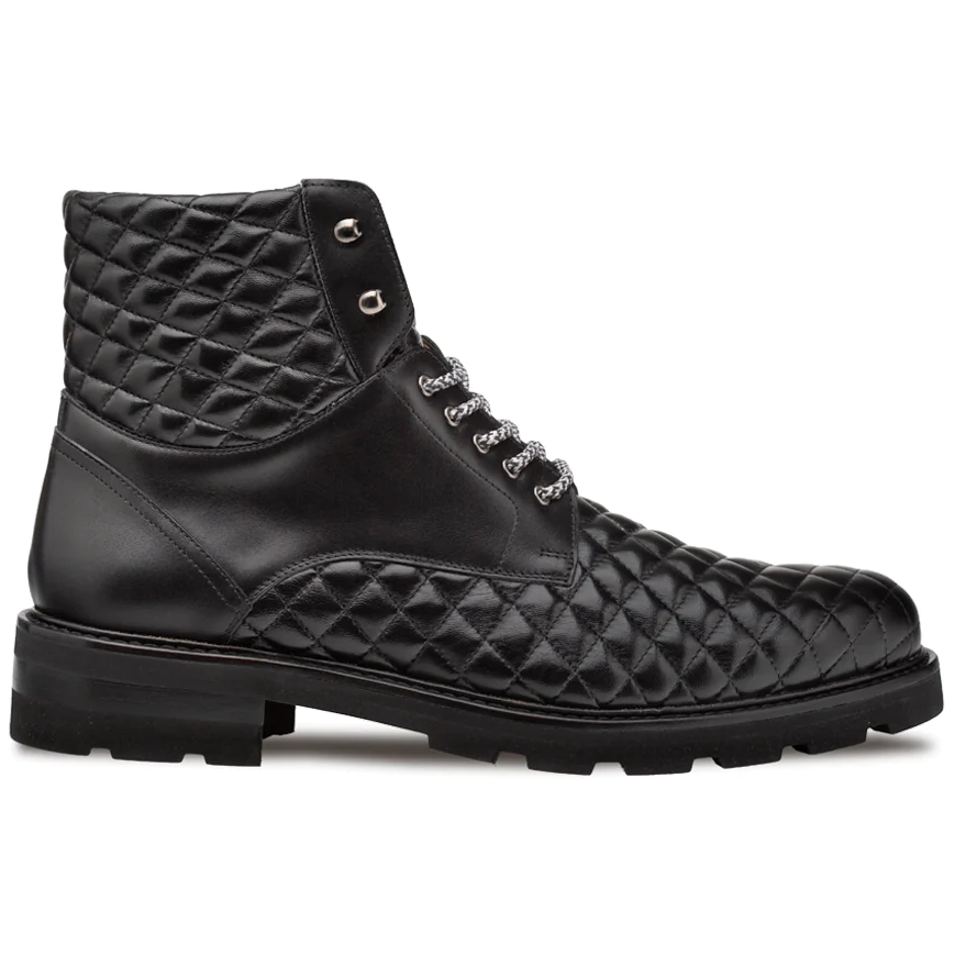Mezlan Dolfi Quilted Leather Alpine Boot Black (20913) Image