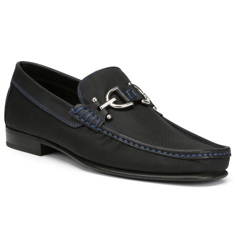 Donald Pliner Dacio Nylon Loafer Shoe Black Image
