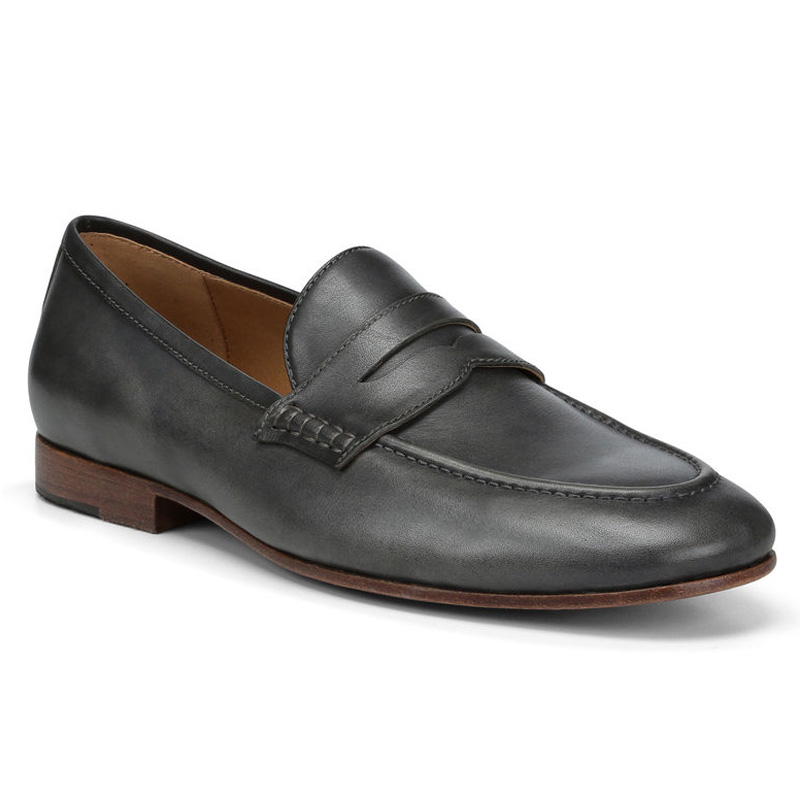 Donald Pliner Marque Calf Leather Loafer Shoe Charcoal Image