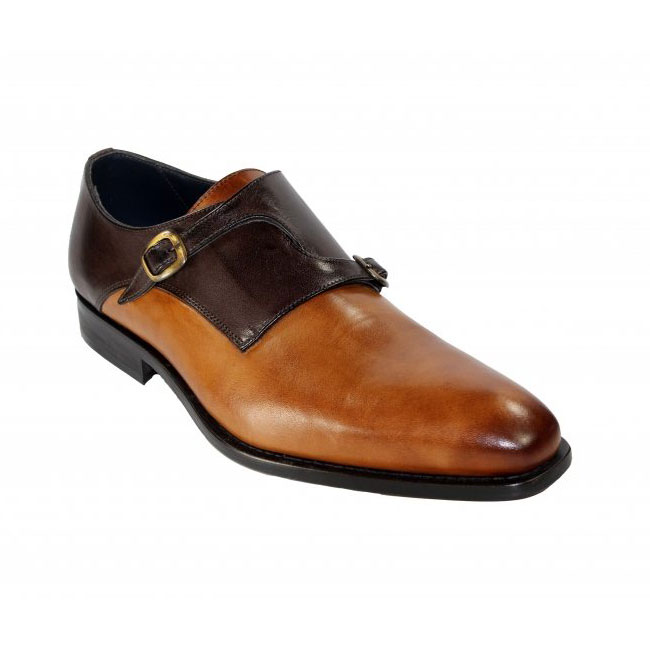 Duca by Matiste 0203 Cognac / Brown Monk Strap Shoes Image