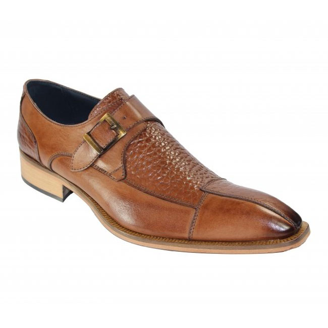 Duca by Matiste Cava Brandy Monk Strap Shoes Image