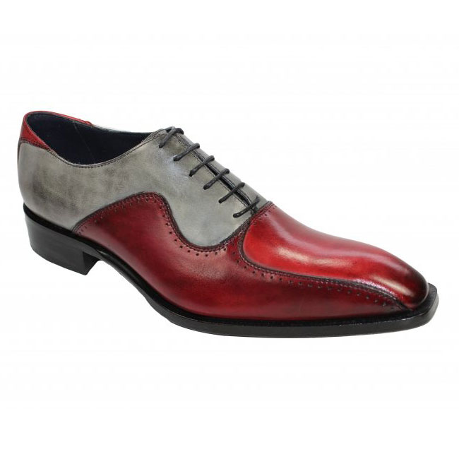 Duca by Matiste Arezzo Burgundy Combo Shoes Image