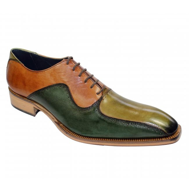 Duca by Matiste Arezzo Olive Combo Shoes Image
