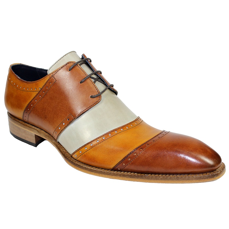 Duca by Matiste Asti Cap Toe Shoes Brandy Combo Image