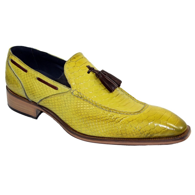 Duca by Matiste Cassino Slip On Shoes Yellow Brown Image