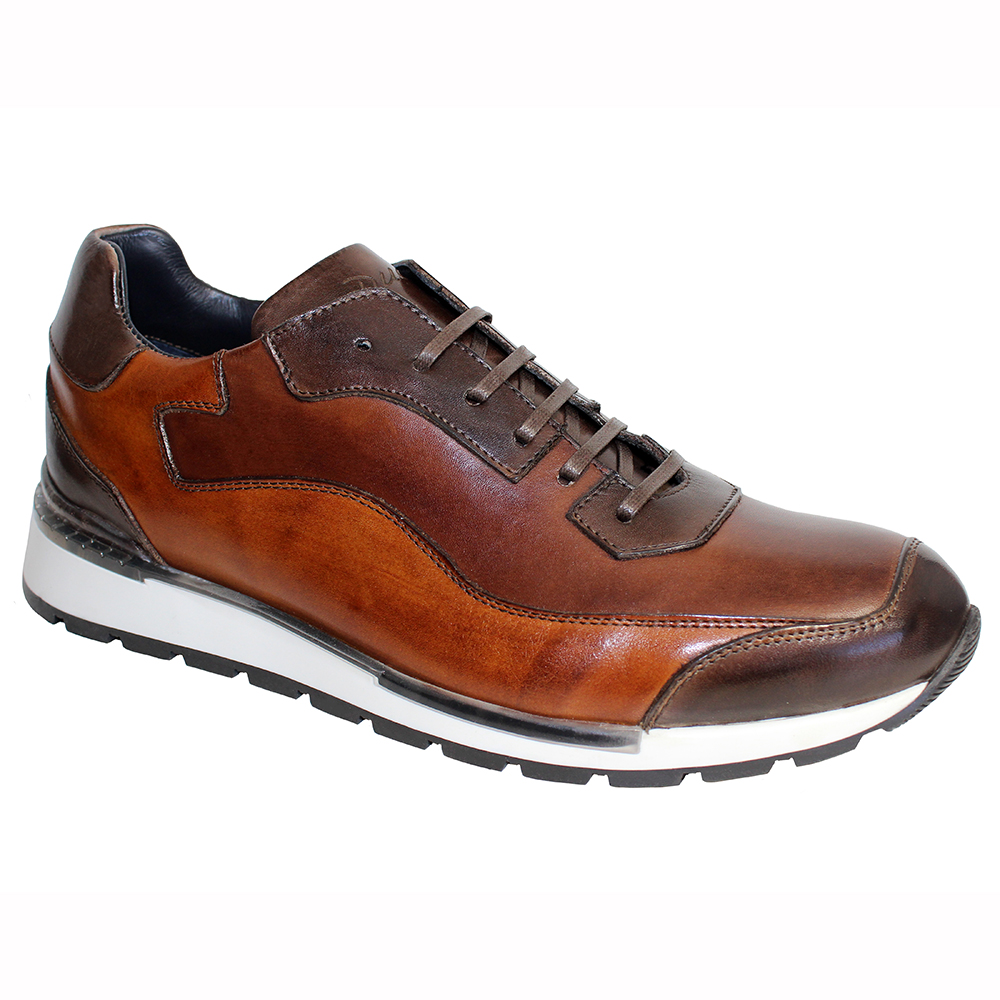 Duca by Matiste Cento Leather Sneakers Brown Combo Image