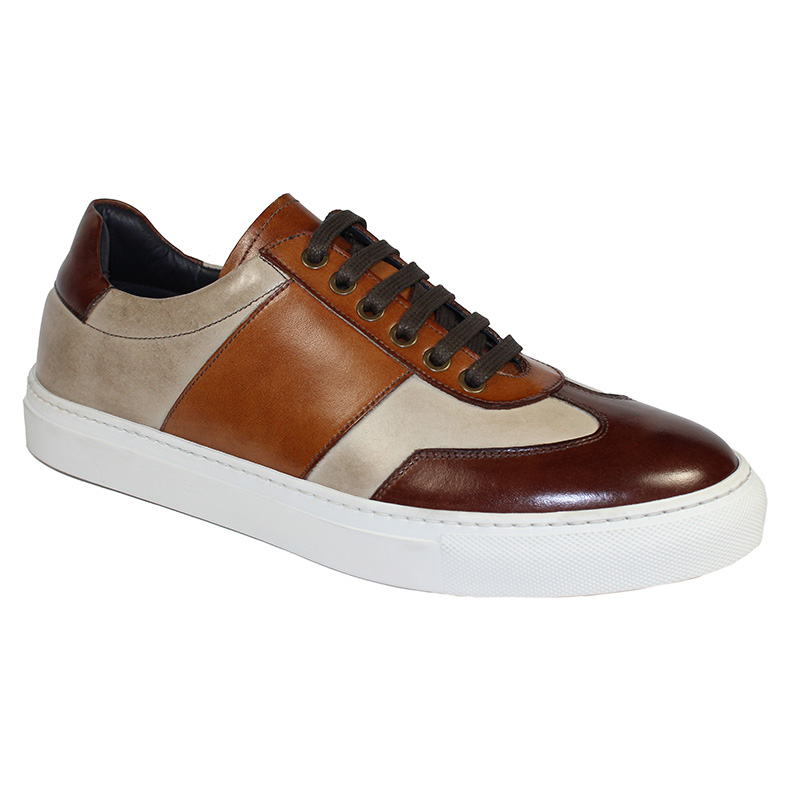 Duca by Matiste Fermo Calfskin Sneakers Brown Combo Image
