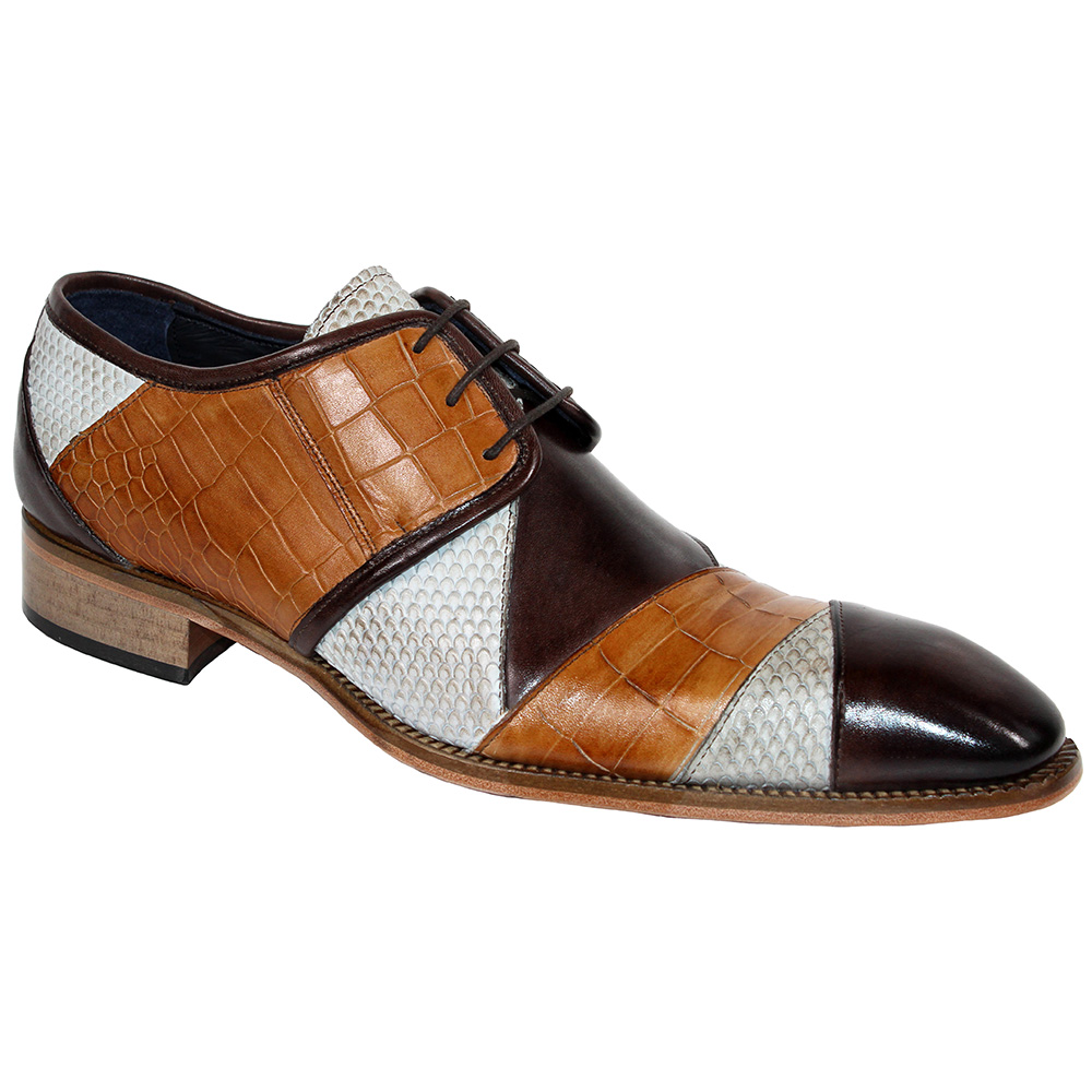 Duca by Matiste Imperio Calfskin Shoes Brown Multi Image