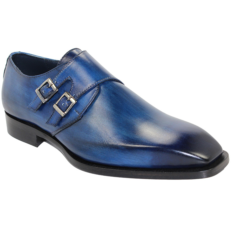 Duca Monk Strap Shoes Blue Image