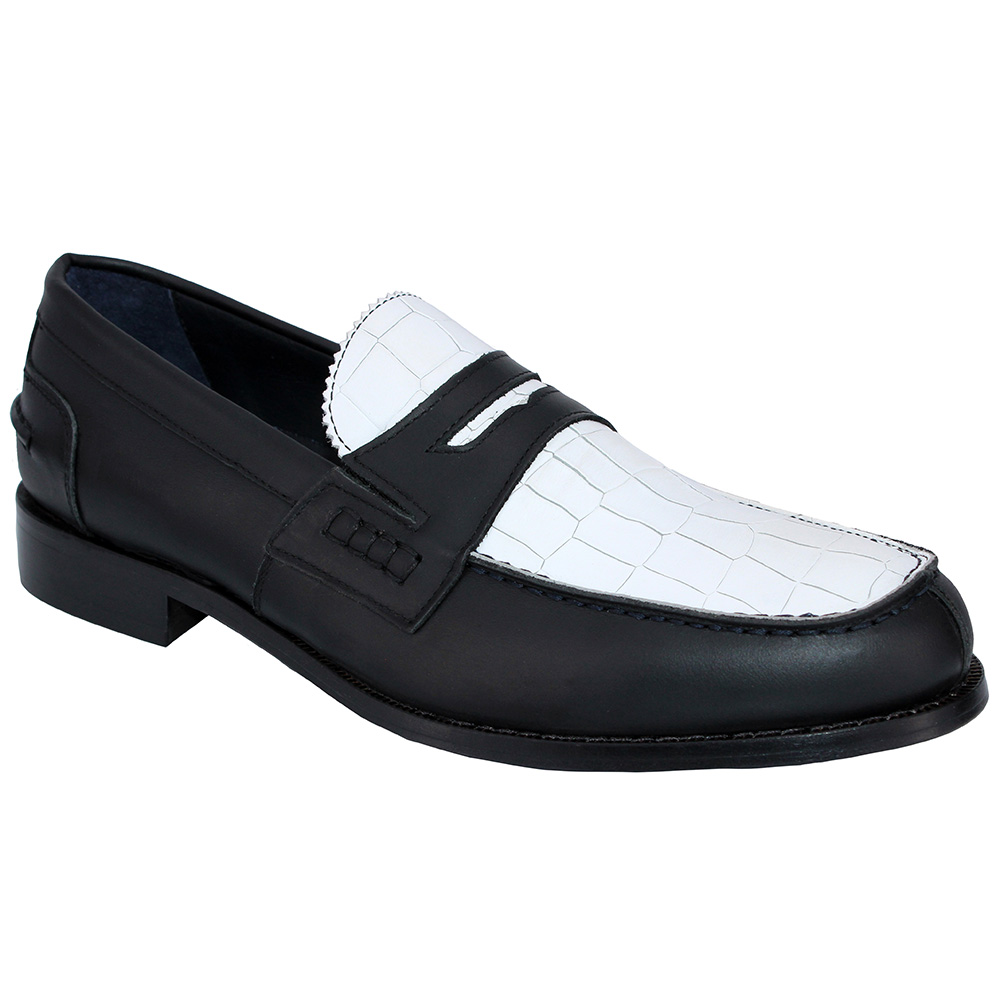 Duca by Matiste Lugano Loafers Black / White Image