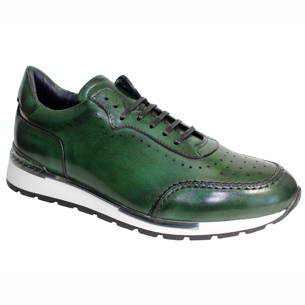 Duca by Matiste Marini Leather Sneakers Green Image