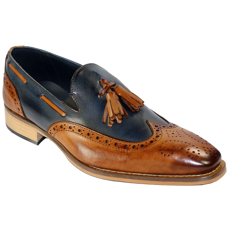 Duca by Matiste Modena Cognac/Navy Shoes Image