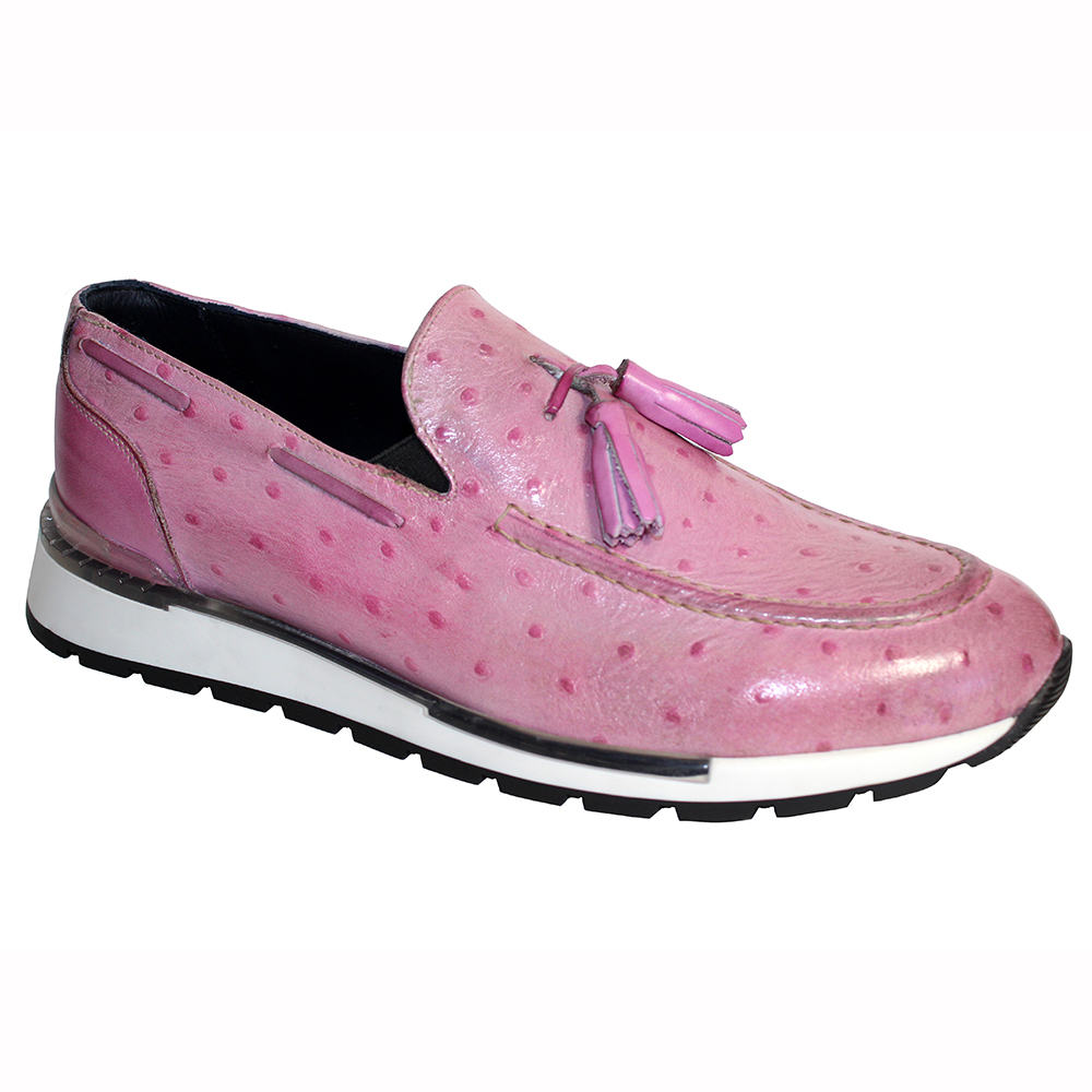 Duca by Matiste Pavia Ostrich Print Shoes Pink Image