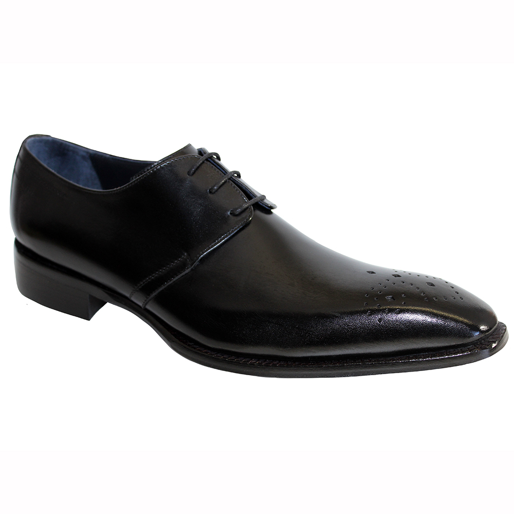 Duca by Matiste Pavona Leather Shoes Black Image