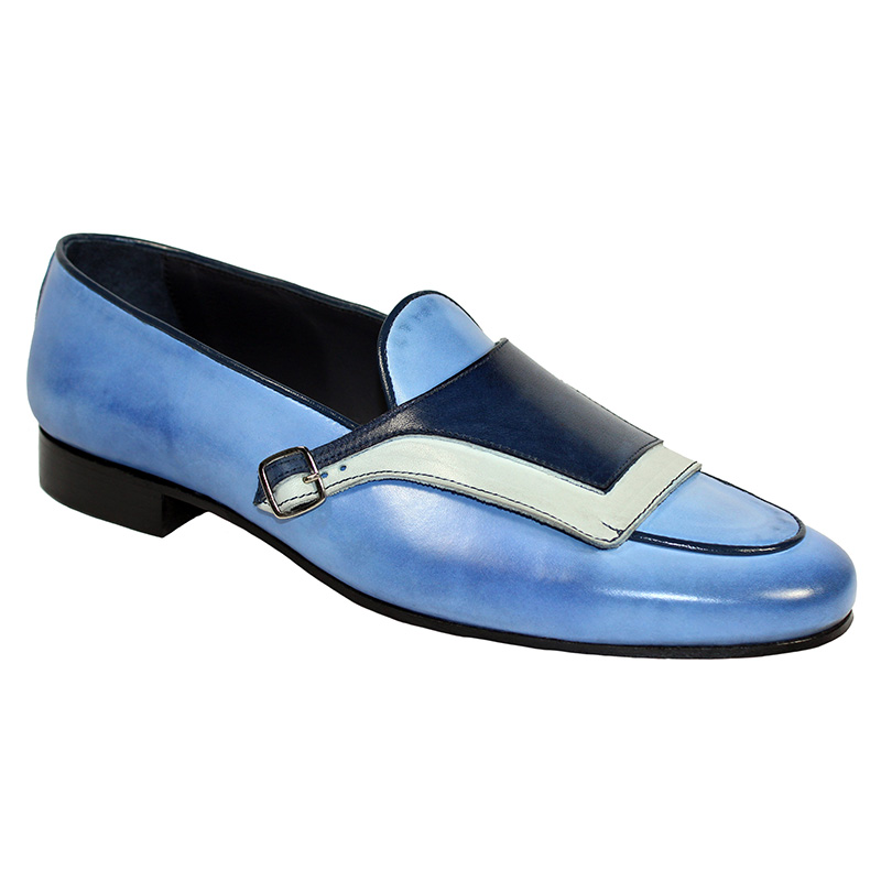 Duca by Matiste Potenza Calfskin Shoes Blue Combo Image