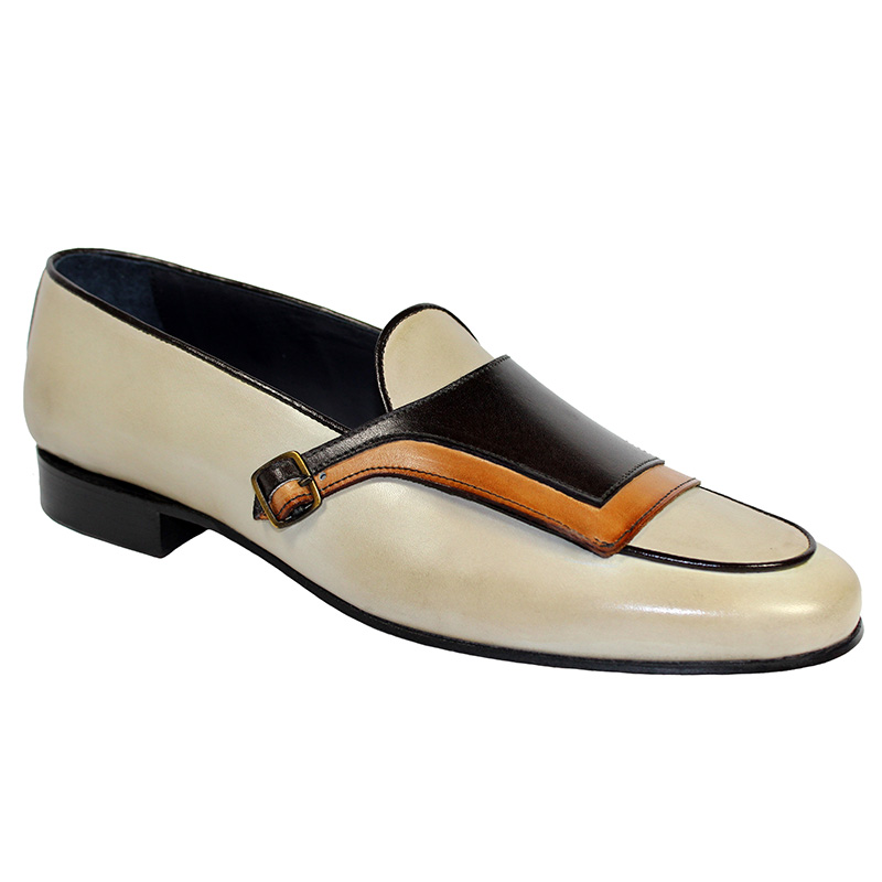 Duca by Matiste Potenza Calfskin Shoes Brown Combo Image