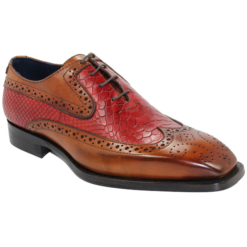 Duca by Matiste Salerno Cognac/Red Shoes Image