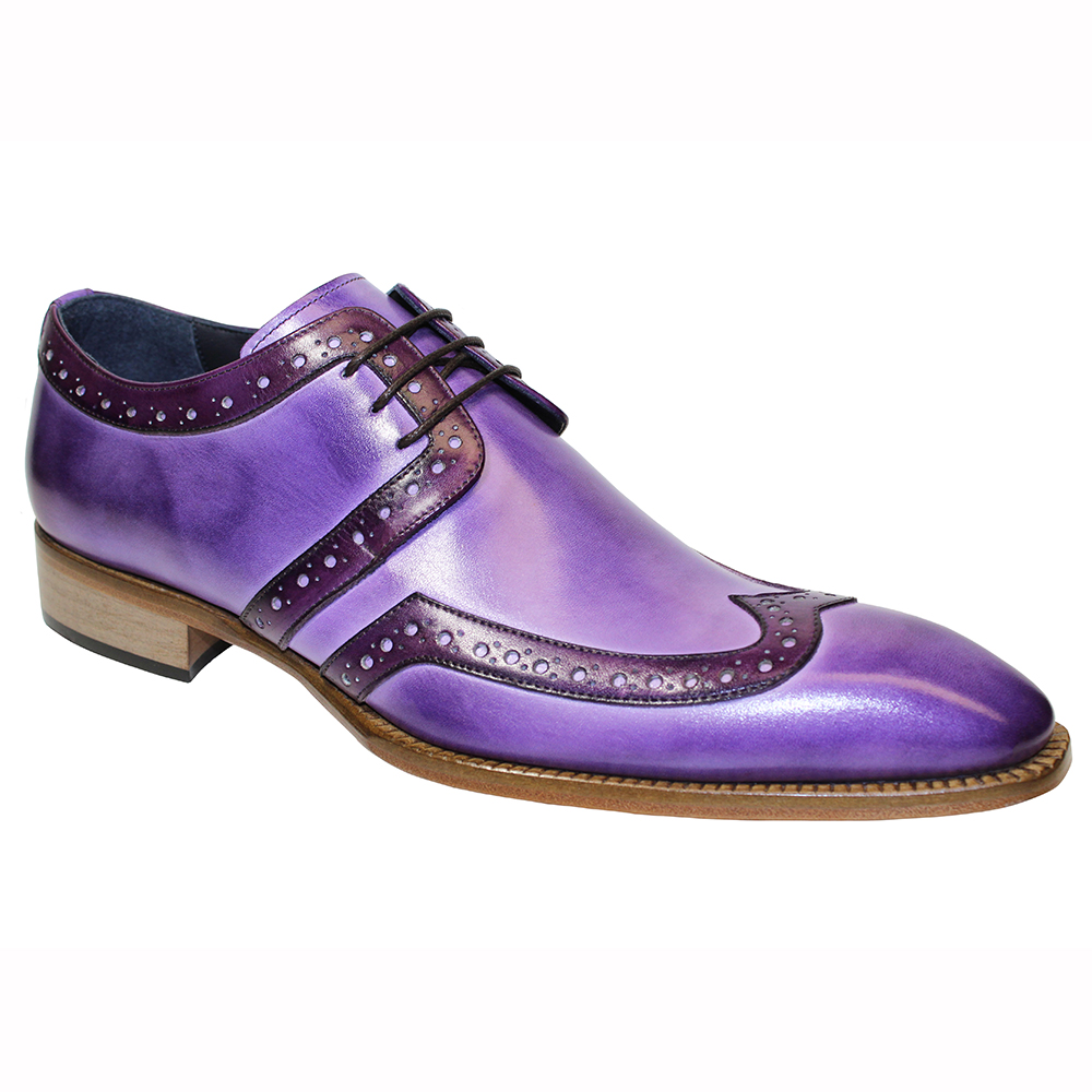 Duca by Matiste Savona Leather Shoes Lavender / Purple Image