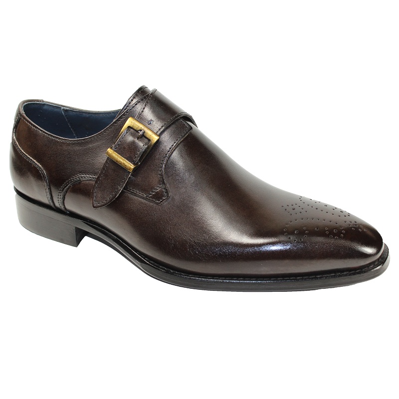 Duca by Matiste Siena Monk Strap Shoes Chocolate Image