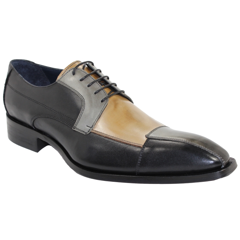 Duca by Matiste Torino Black Tri Tone Shoes Image
