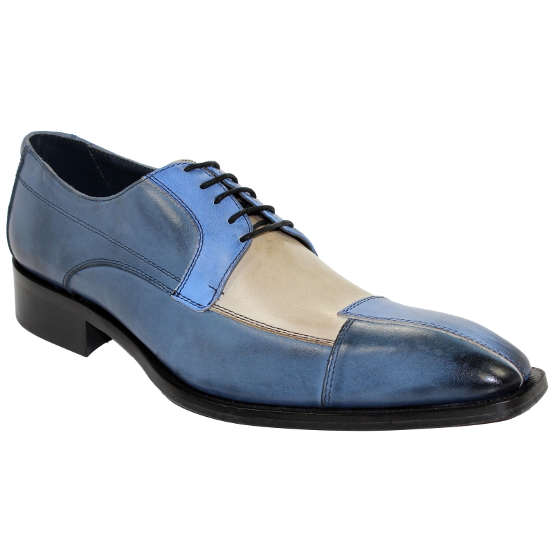 Duca by Matiste Torino Blue Tri Tone Shoes Image