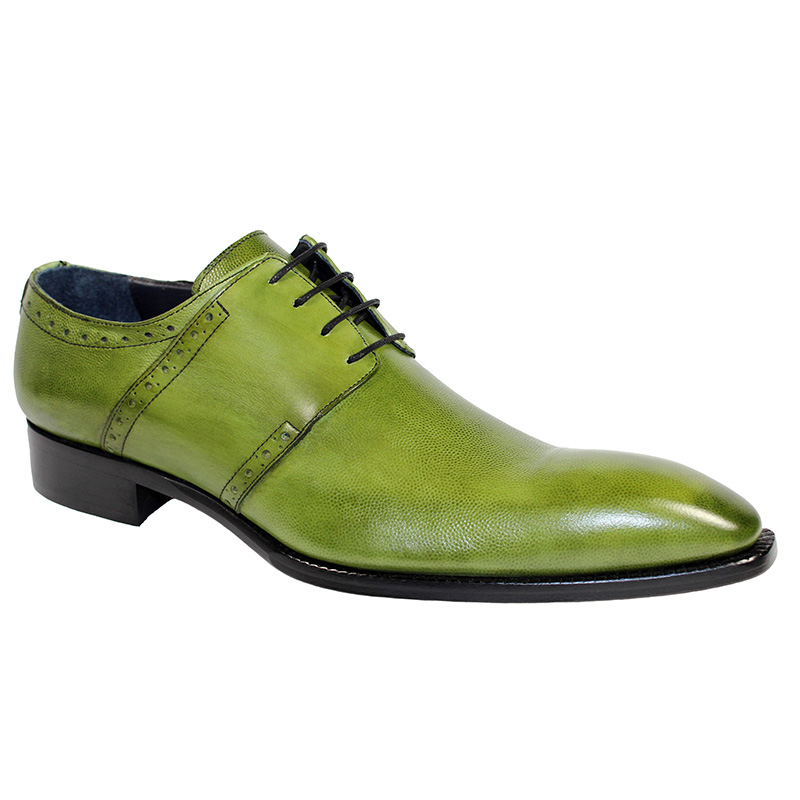 Duca by Matiste Treviso Calfskin Print Shoes Olive Image