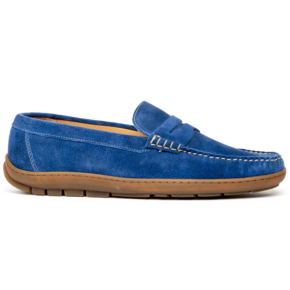 Alan Payne Edmond Suede Loafers French Blue Image