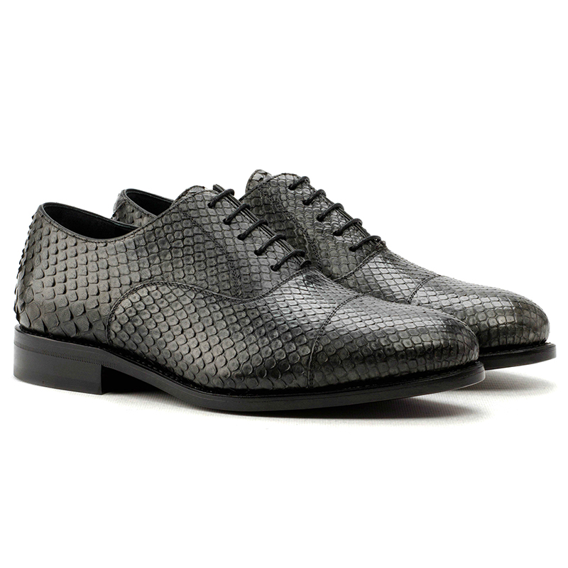 Emanuele Sempre Oxford Python Shoes Grey Image