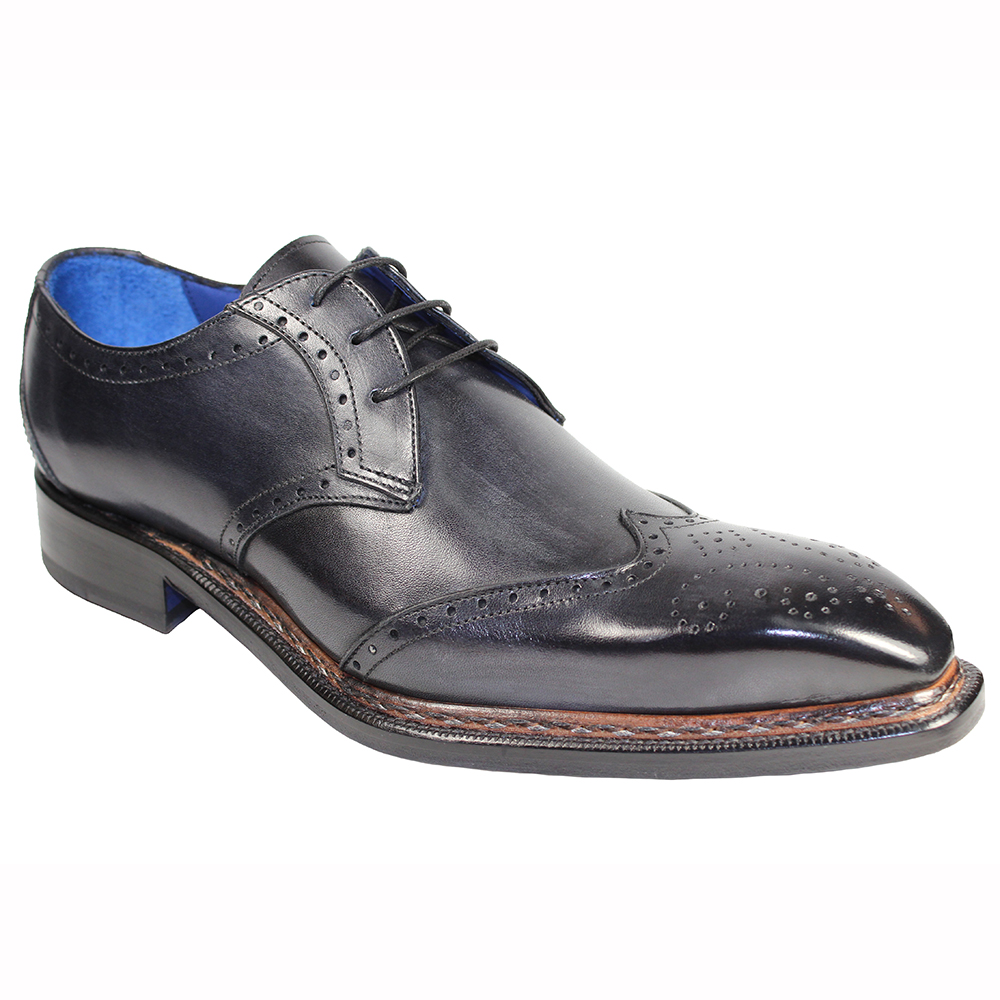 Emilio Franco Adamo Leather Shoes Dark Gray Image