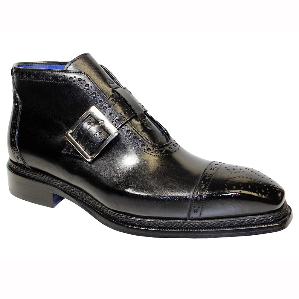 Emilio Franco Aldo Leather Boots Black Image