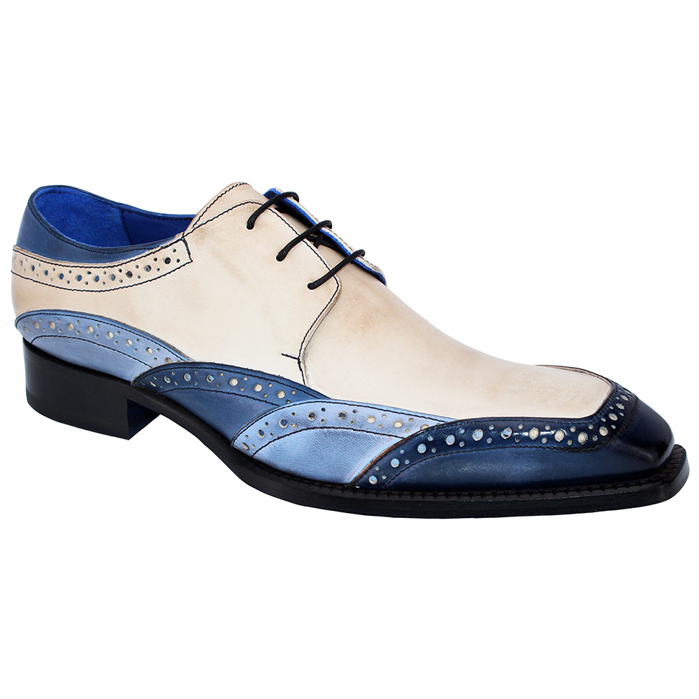 Emilio Franco Alfonso Shoes Blue Combination Image