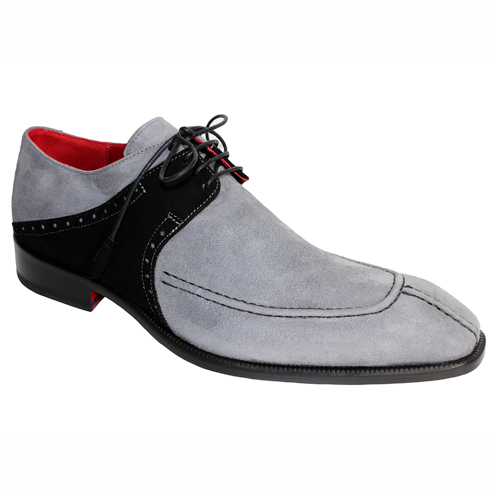 Emilio Franco Amadeo Suede Shoes Gray / Black Image