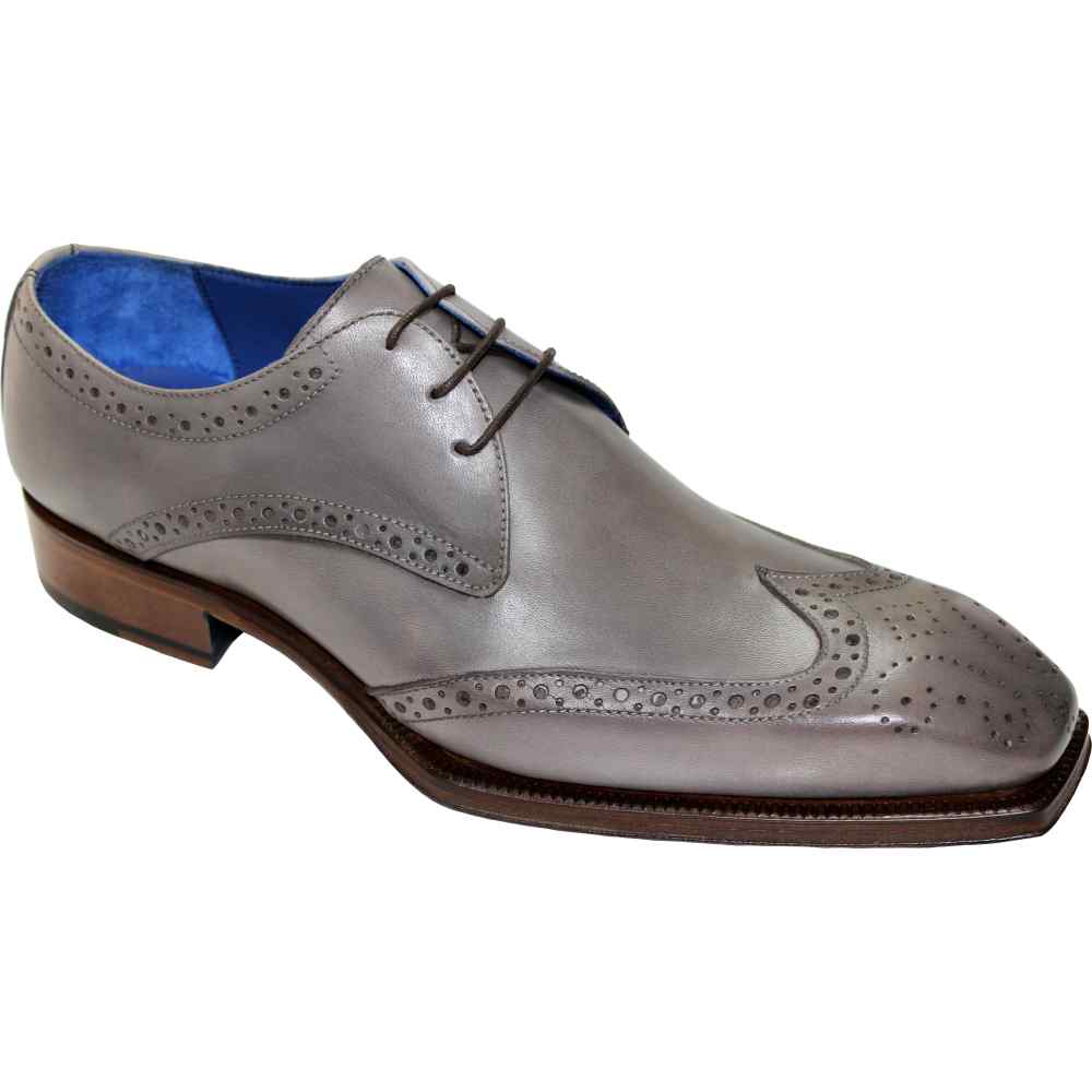Emilio Franco Carmine Genuine Leather Shoes Grey Image
