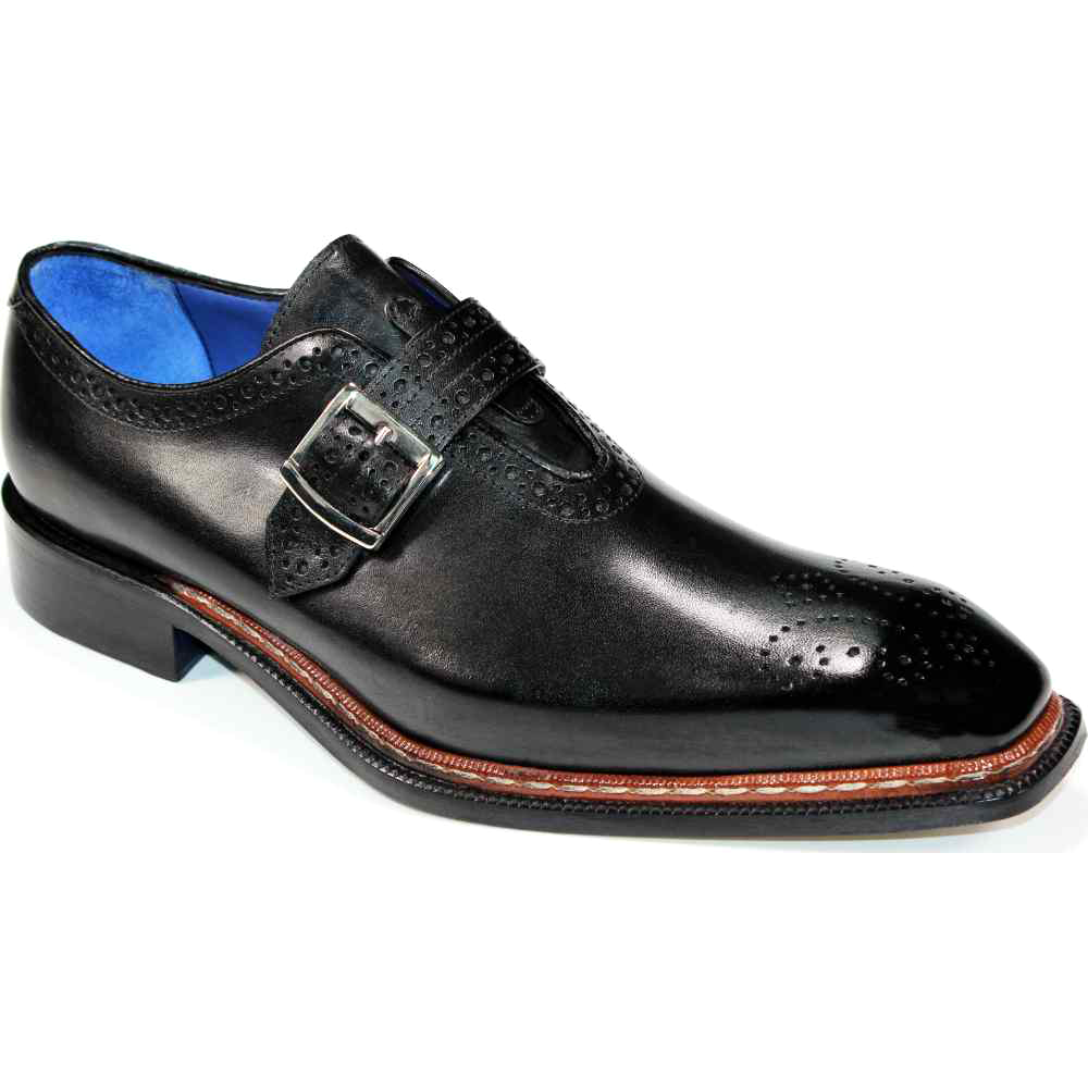 Emilio Franco Filippo Genuine Leather Shoes Black Image