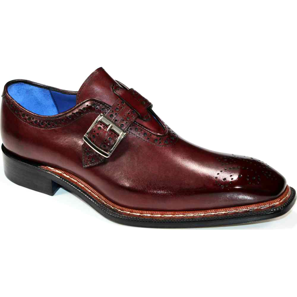 Emilio Franco Filippo Genuine Leather Shoes Burgundy Image