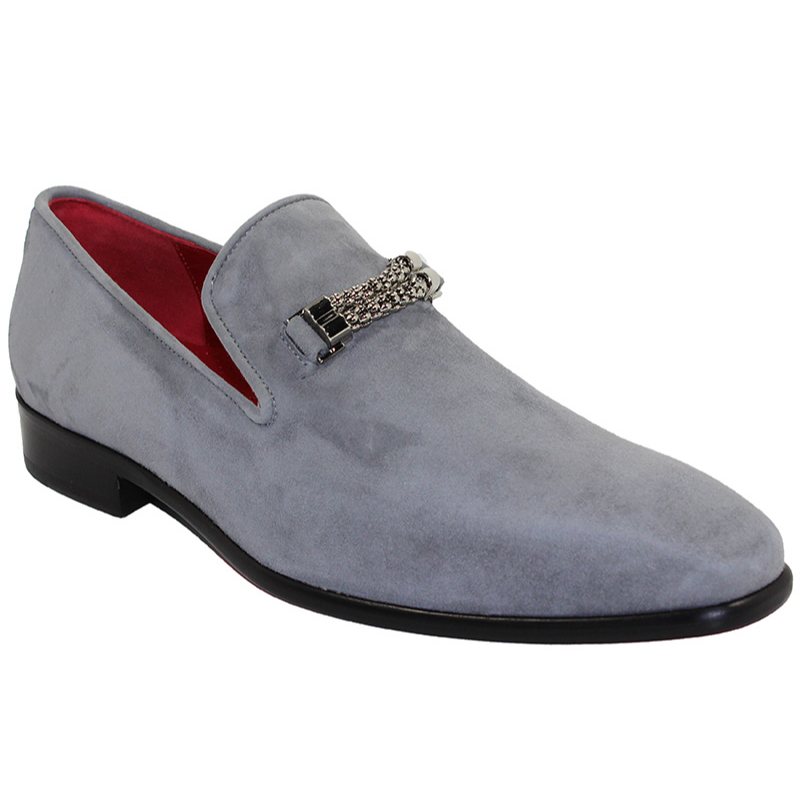 Emilio Franco Francesco Suede Grey Shoes Image