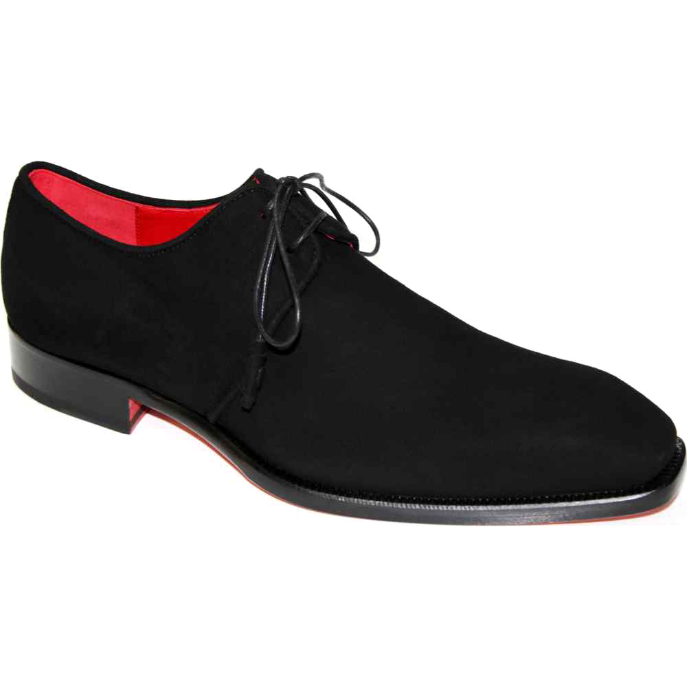 Emilio Franco Gabriele Genuine Suede Shoes Black Image