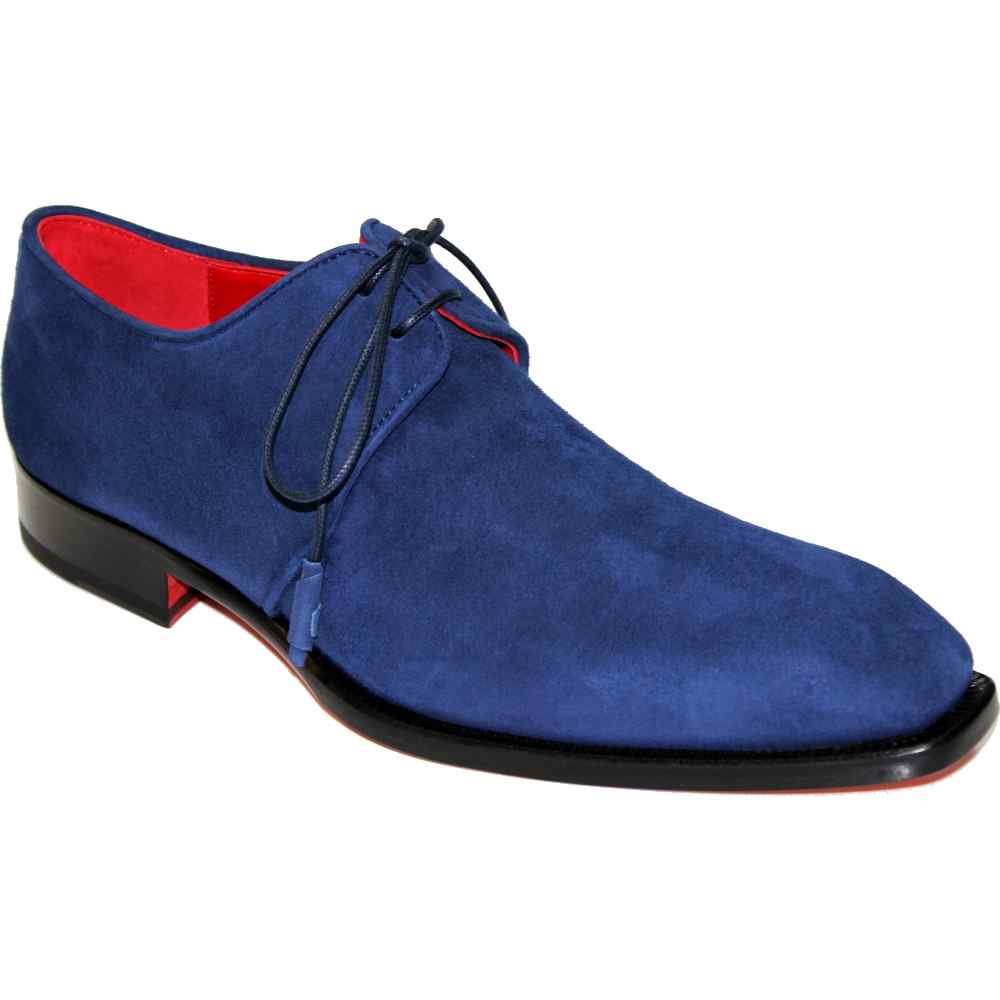 Emilio Franco Gabriele Genuine Suede Shoes Navy Image