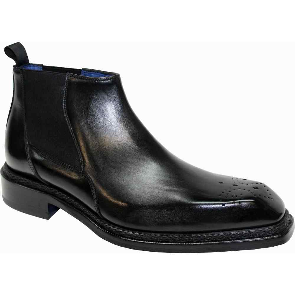 Emilio Franco Ignazio Genuine Leather Boots Black Image