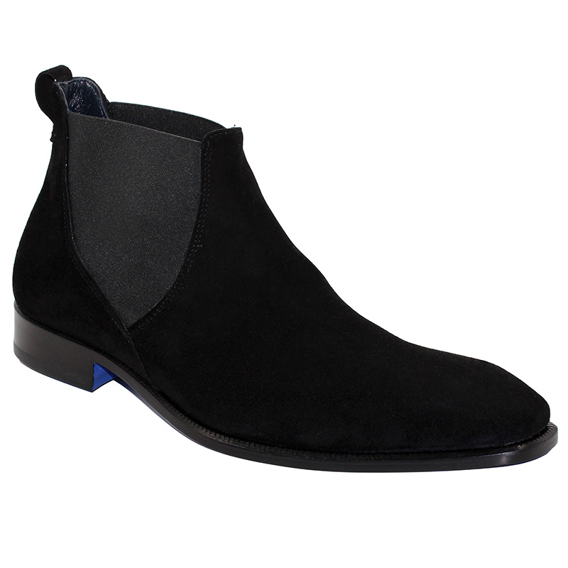 Emilio Franco Leonardo Suede Black Boots Image
