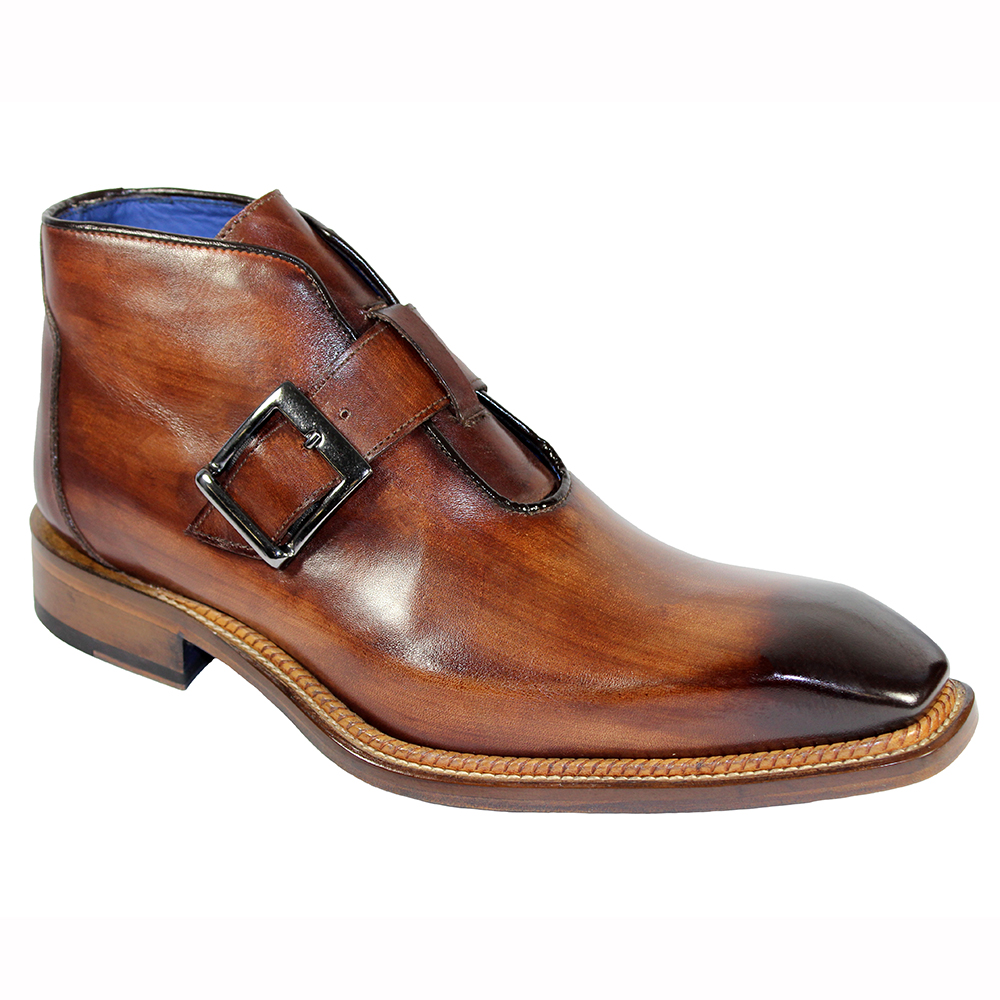 Emilio Franco Milo Leather Ankle Boots Brown Image