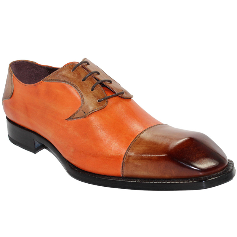 Emilio Franco Pietro Cognac/Orange Shoes Image