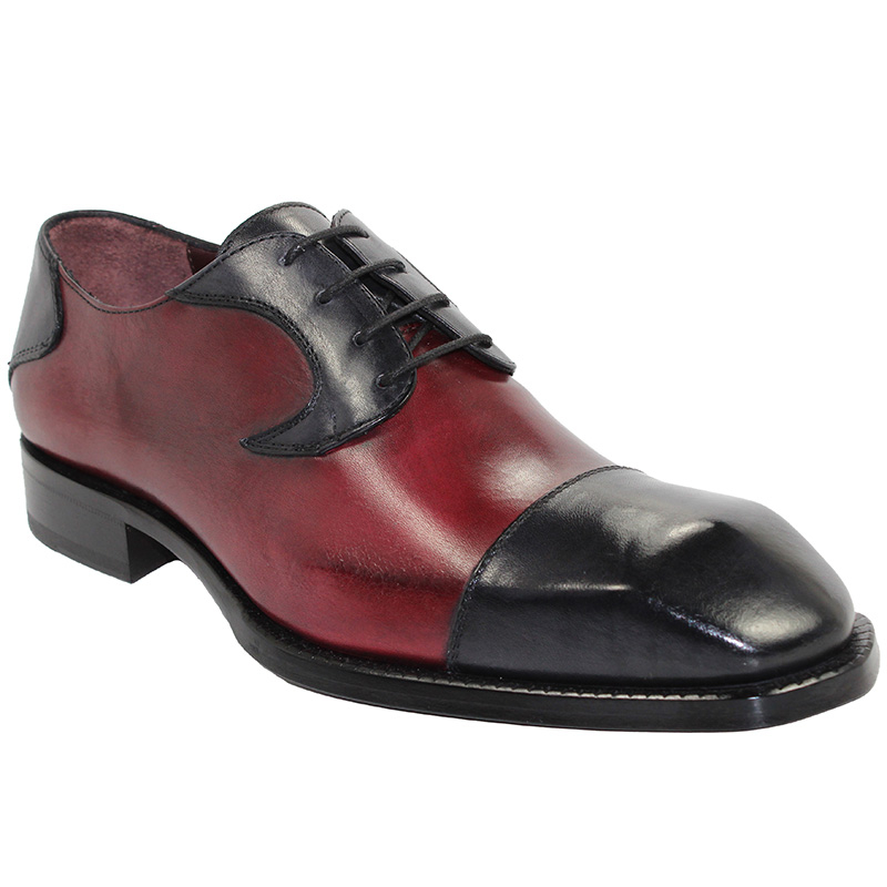 Emilio Franco Pietro Dark Grey/Wine Shoes Image