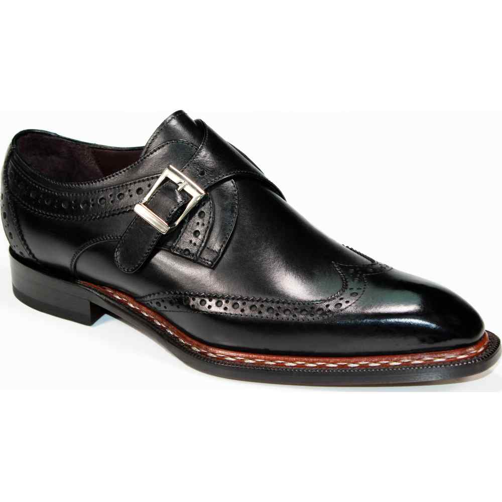 Emilio Franco Riccardo Genuine Leather Shoes Black Image
