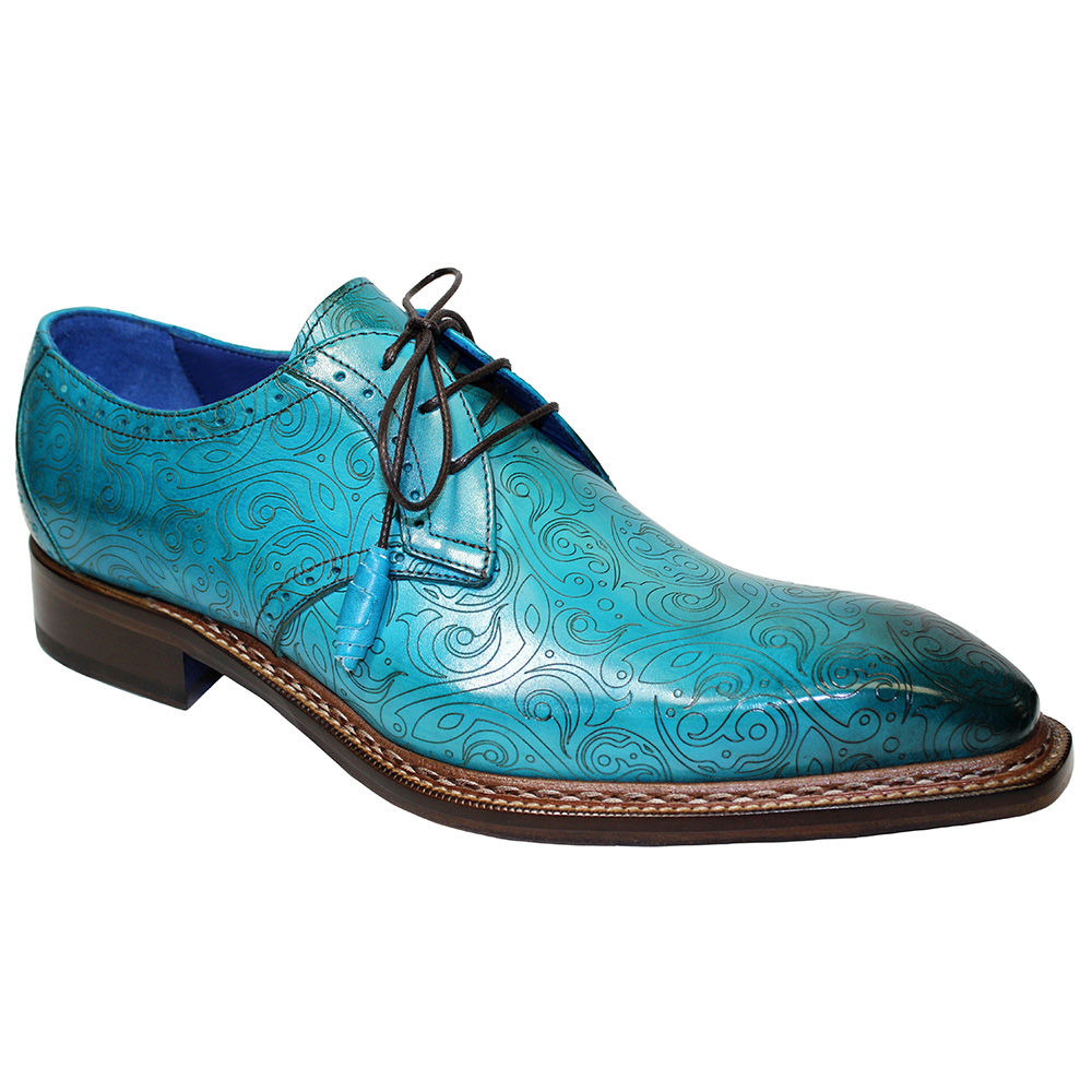 Emilio Franco Salvatore Shoes Turquoise Image