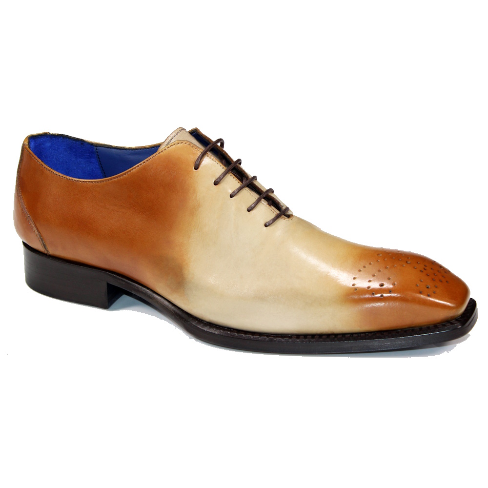 Emilio Franco Valerio Genuine Leather Shoes Cognac/ Beige Image