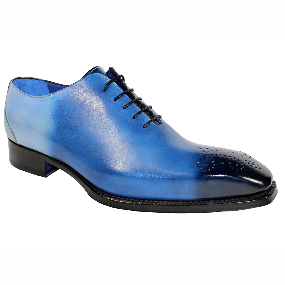 Emilio Franco Valerio Leather Shoes Blue Combo Image