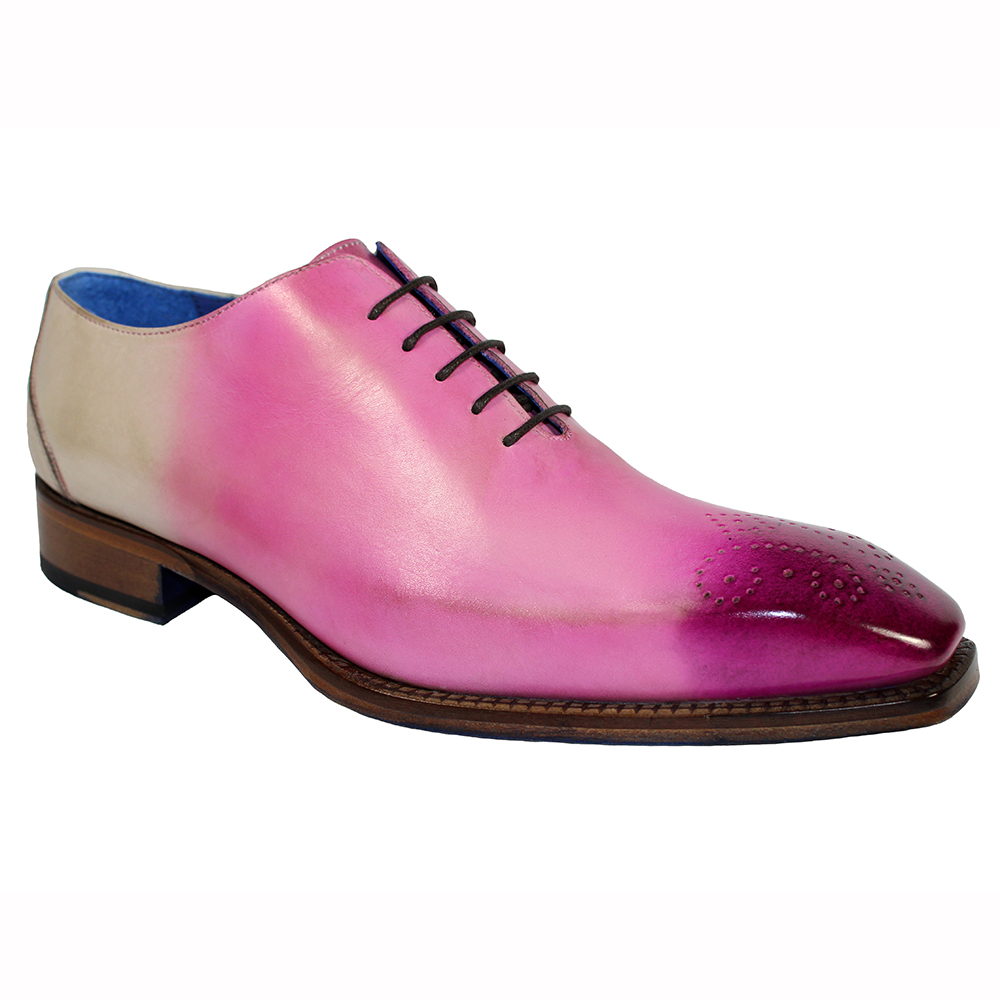 Emilio Franco Valerio Leather Shoes Pink Combo Image