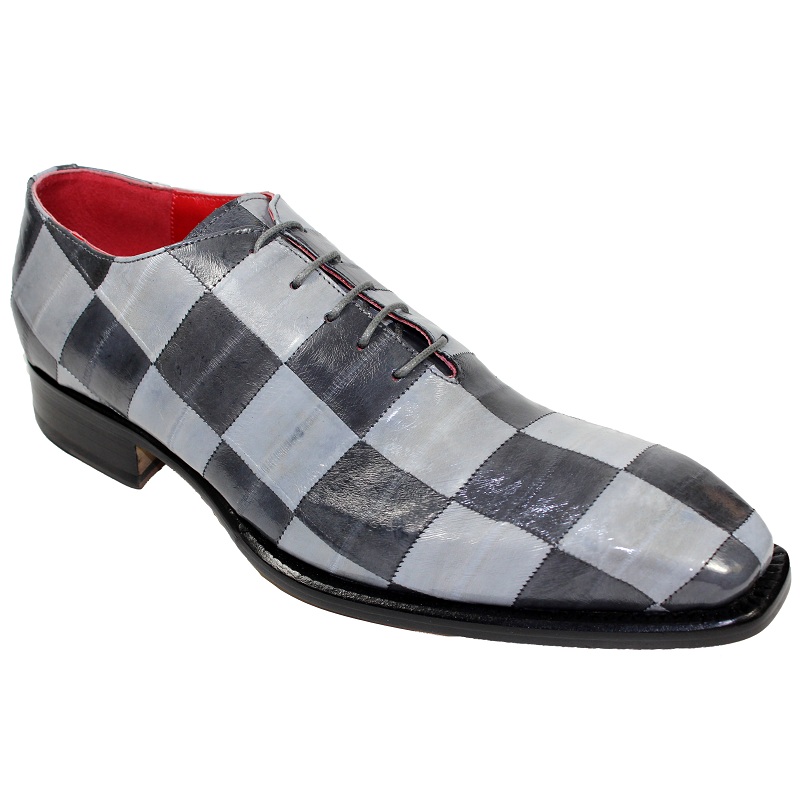 Fennix Charlie Eel Checkerboard Shoes Dark Grey / Grey Image