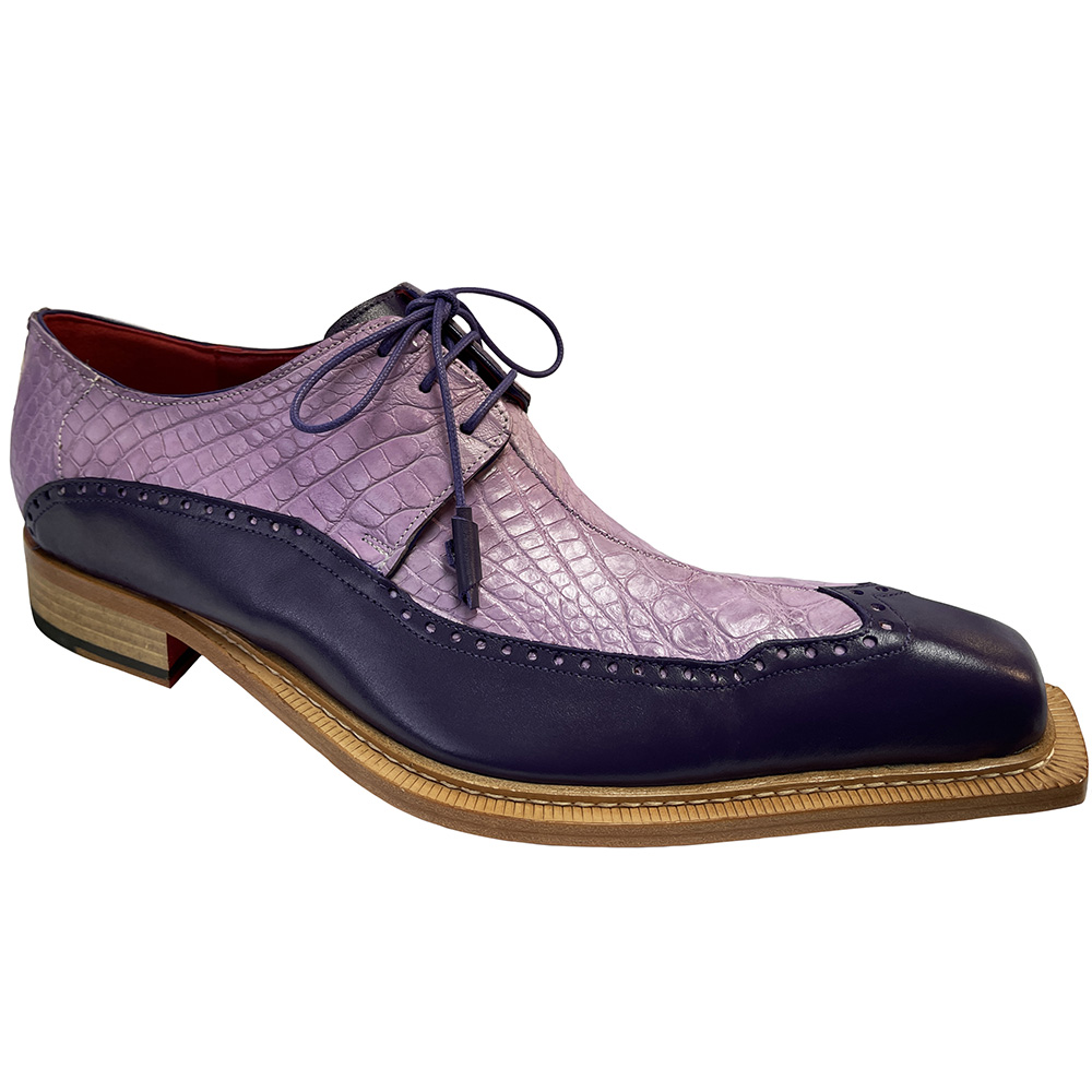 Fennix Finley Calfskin / Alligator Shoes Purple / Lavender Image